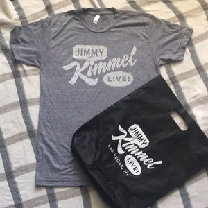NWOT Jimmy Kimmel Live! Gray Shirt & Tote - Size M